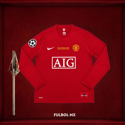 Manchester United Local 2007/2008 - Manga Larga